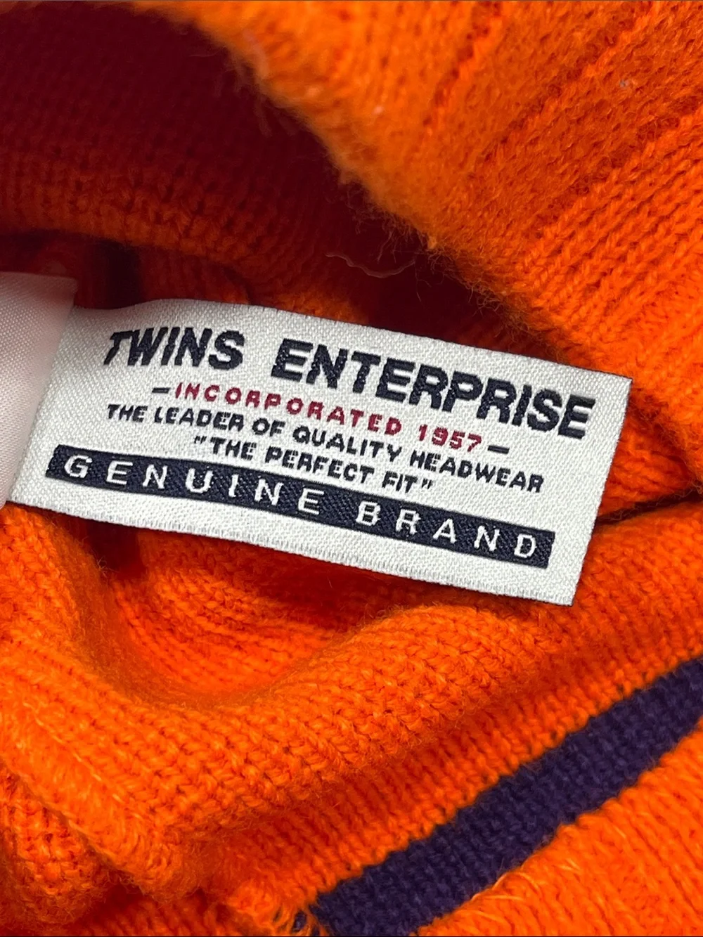 Clemson Tigers Beanie Hat Bundle Orange Knit Twins Enterprise Starter NCAA